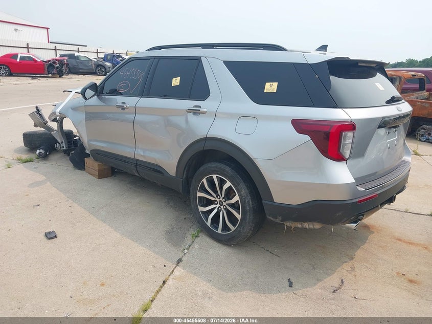 Vin: 1fmsk7kh2nga86629, lot: 45953621, ford explorer st-line 20223