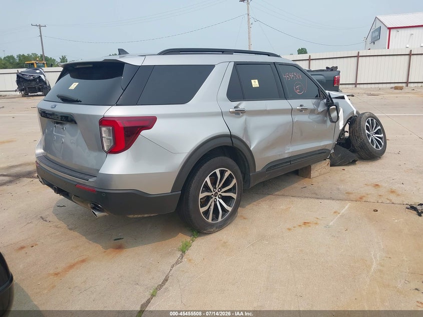 Vin: 1fmsk7kh2nga86629, lot: 45953621, ford explorer st-line 20224