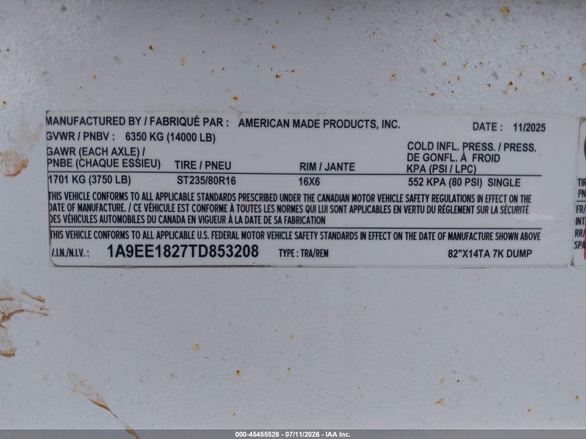 2026 OTHER OTHER OTHER TRAILER N/A