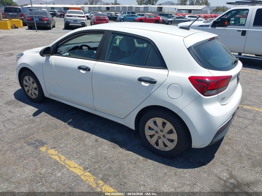 Vin: 3kpa25ab8je087621, lot: 45953700, kia rio lx 20183