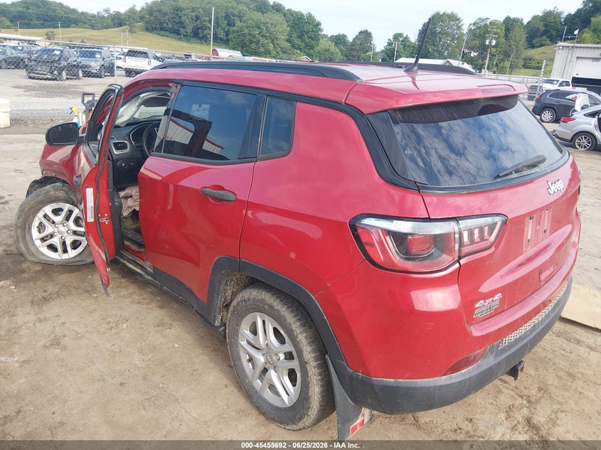 Vin: 3c4njdab3jt112628, lot: 45953805, jeep compass sport 4x4 20183
