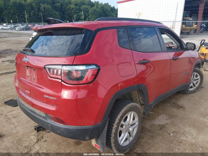 Vin: 3c4njdab3jt112628, lot: 45953805, jeep compass sport 4x4 20184