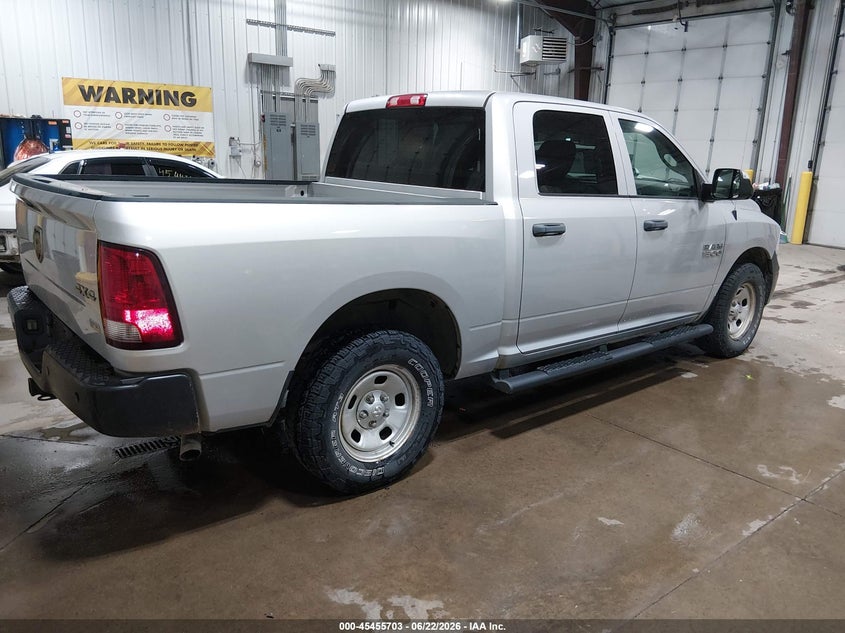 Vin: 1c6rr7kg6hs599087, lot: 45953816, ram 1500 tradesman  4x4 5'7 box 20174