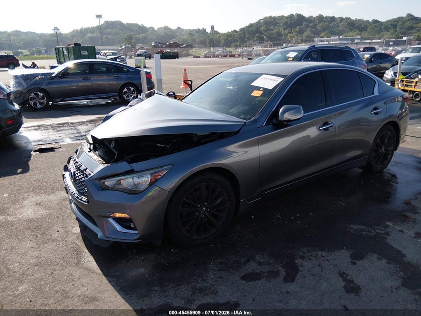 Vin: jn1ev7ar1km551288, lot: 45954022, infiniti q50 3.0t luxe 20192