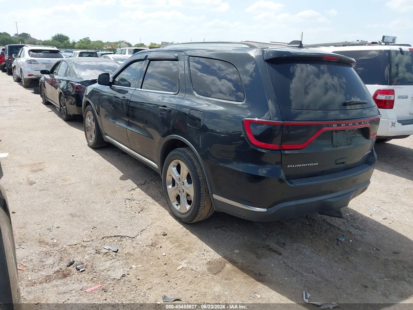 Vin: 1c4rdhdg1fc764299, lot: 45954040, dodge durango limited 20153