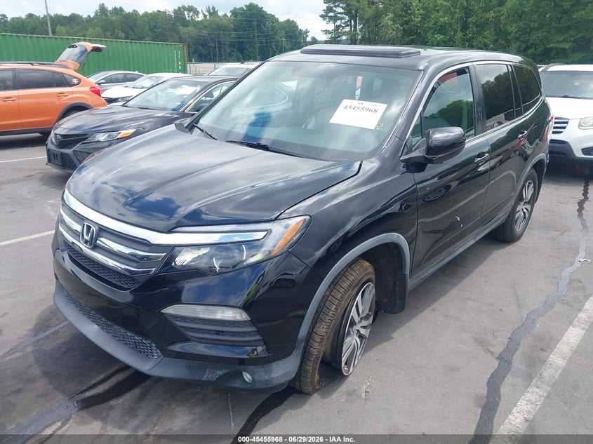 Vin: 5fnyf6h80gb004365, lot: 45954081, honda pilot ex-l 20162
