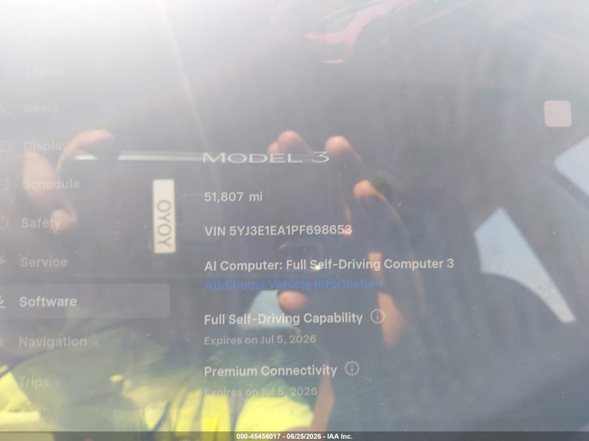 2023 TESLA MODEL 3 auction photo 7