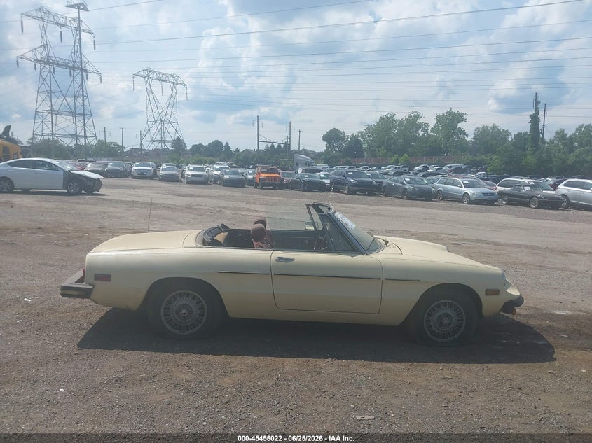1978 Alfa Romeo Spider Convertible VIN: AR115410002059 Lot: 45456022