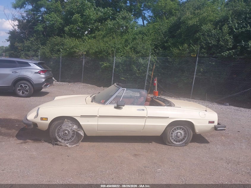 1978 Alfa Romeo Spider Convertible VIN: AR115410002059 Lot: 45456022