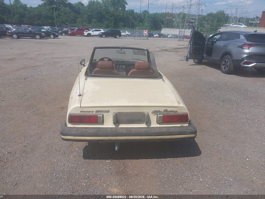 1978 Alfa Romeo Spider Convertible VIN: AR115410002059 Lot: 45456022