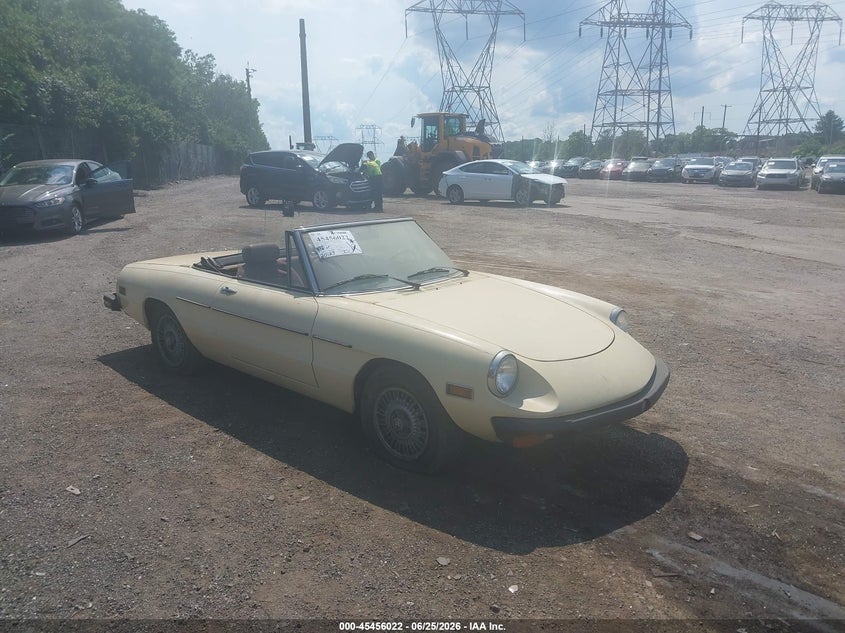 1978 Alfa Romeo Spider Convertible VIN: AR115410002059 Lot: 45456022