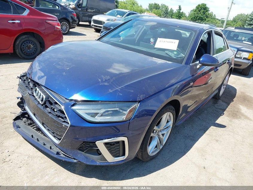 Vin: waudnaf44ln004558, lot: 45954197, audi a4 premium 45 tfsi quattro s tronic 20202