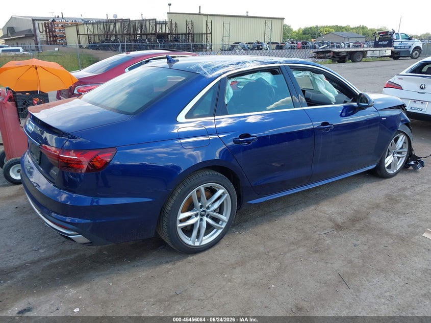 Vin: waudnaf44ln004558, lot: 45954197, audi a4 premium 45 tfsi quattro s tronic 20204