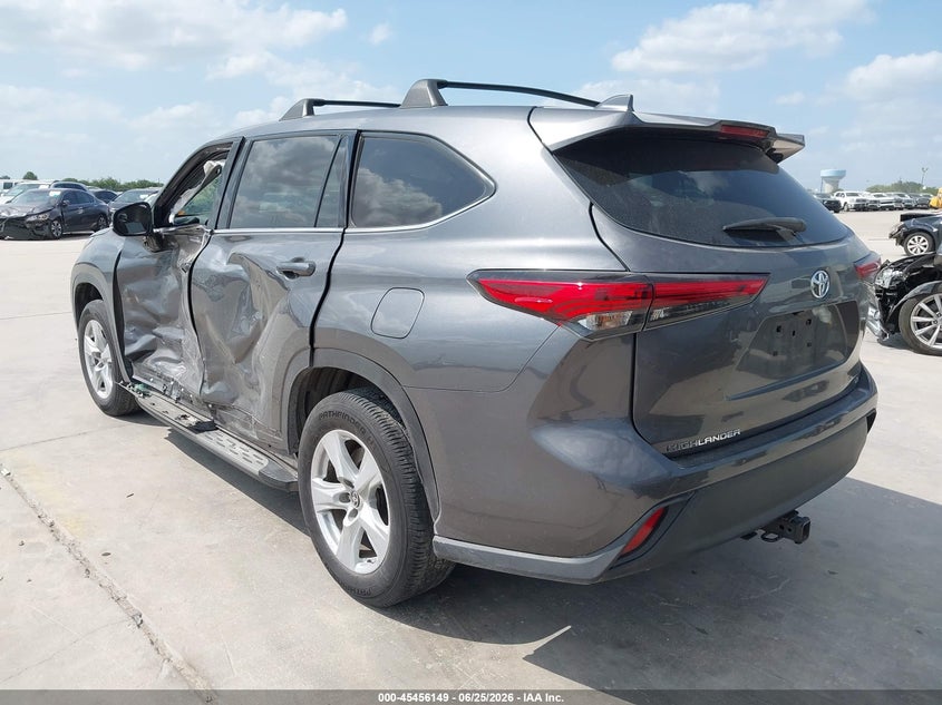 Vin: 5tdzzrah9ms534820, lot: 45954262, toyota highlander le 20213