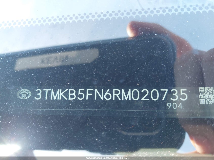 2024 Toyota Tacoma Trd Sport VIN: 3TMKB5FN6RM020735 Lot: 45456361