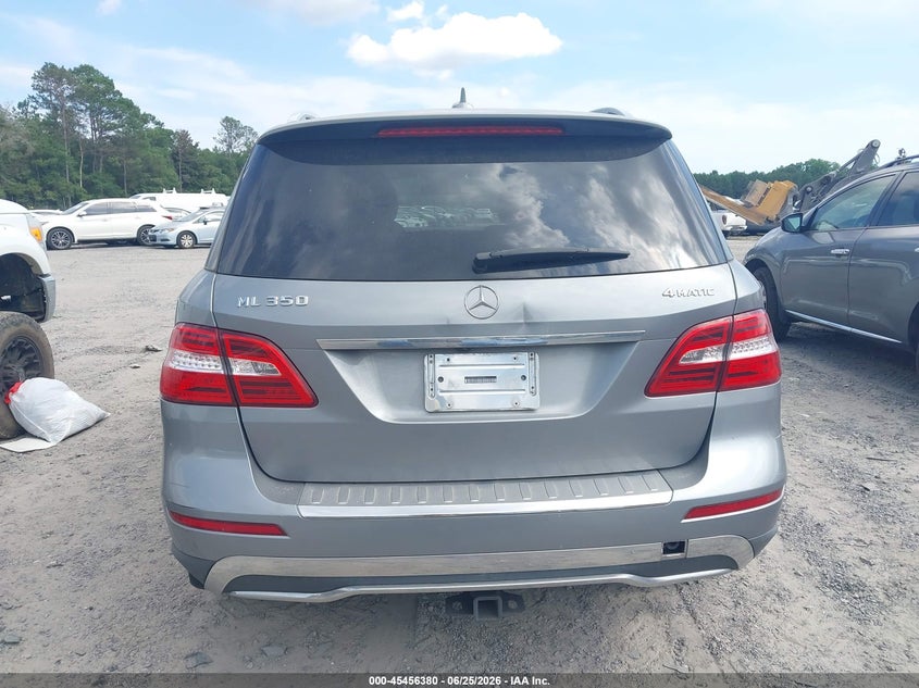 2012 Mercedes-Benz Ml 350 4Matic VIN: 4JGDA5HB4CA067096 Lot: 45456380