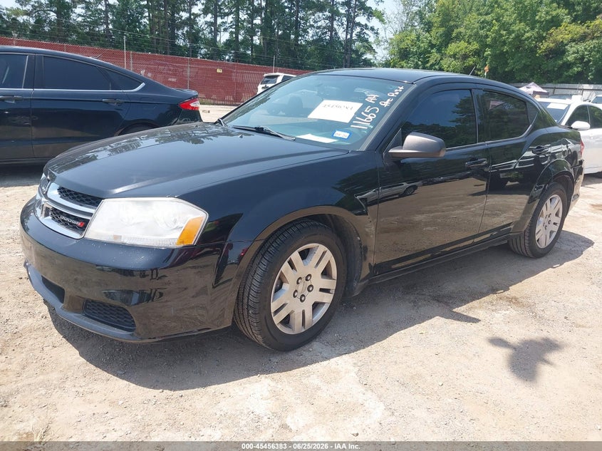 Vin: 1c3cdzab2dn637670, lot: 45954495, dodge avenger se 20132