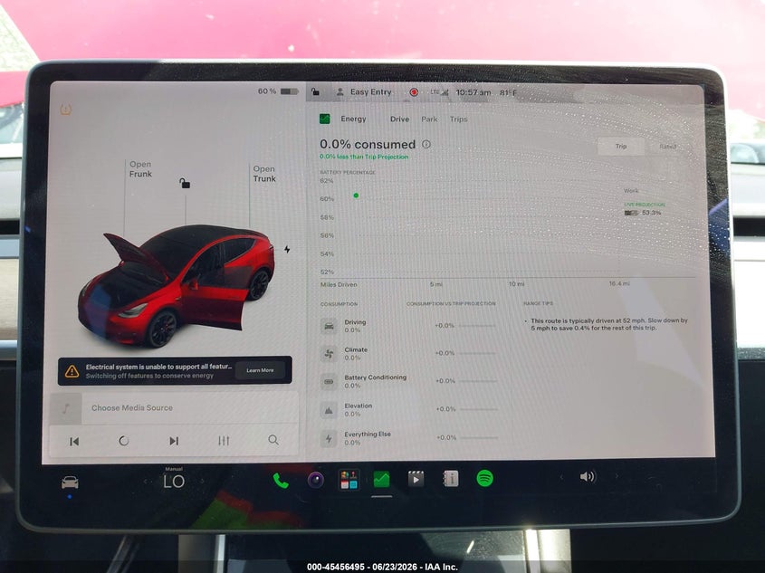 2020 Tesla Model Y Long Range Dual Motor All-Wheel Drive/Performance Dual Motor All-Wheel Drive VIN: 5YJYGDEF8LF033532 Lot: 45456495
