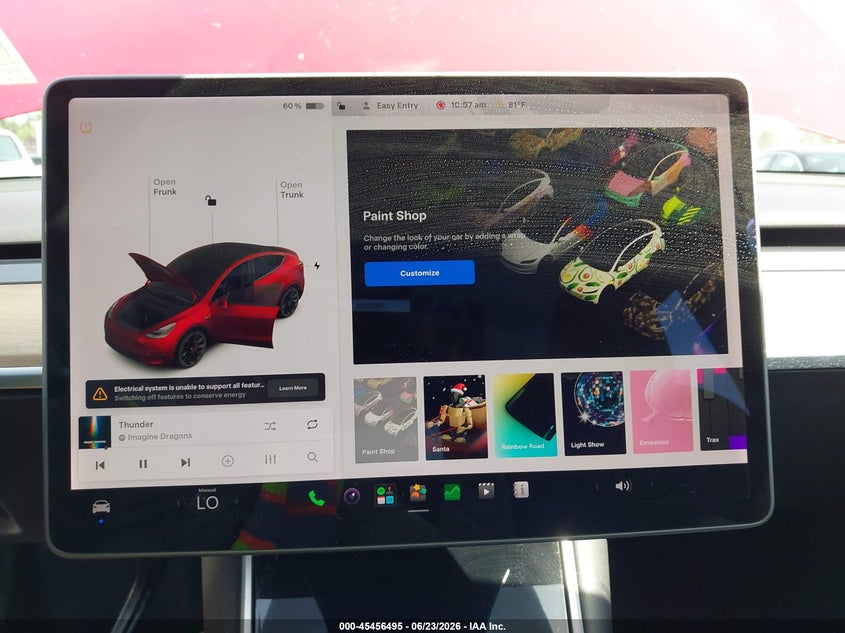 2020 Tesla Model Y Long Range Dual Motor All-Wheel Drive/Performance Dual Motor All-Wheel Drive VIN: 5YJYGDEF8LF033532 Lot: 45456495