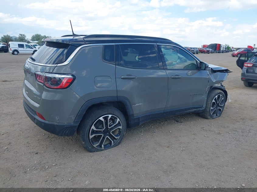 Vin: 3c4njdcn5pt522590, lot: 45954632, jeep compass limited 4x4 20234