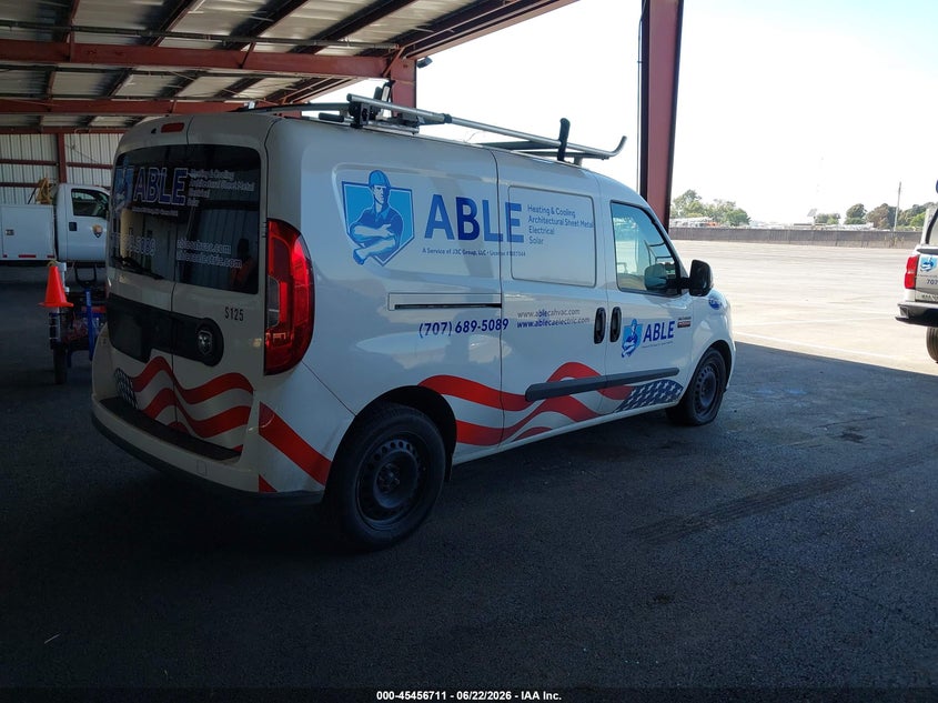 Vin: zfberfbt4g6c19255, lot: 45954824, ram promaster city tradesman slt 20164