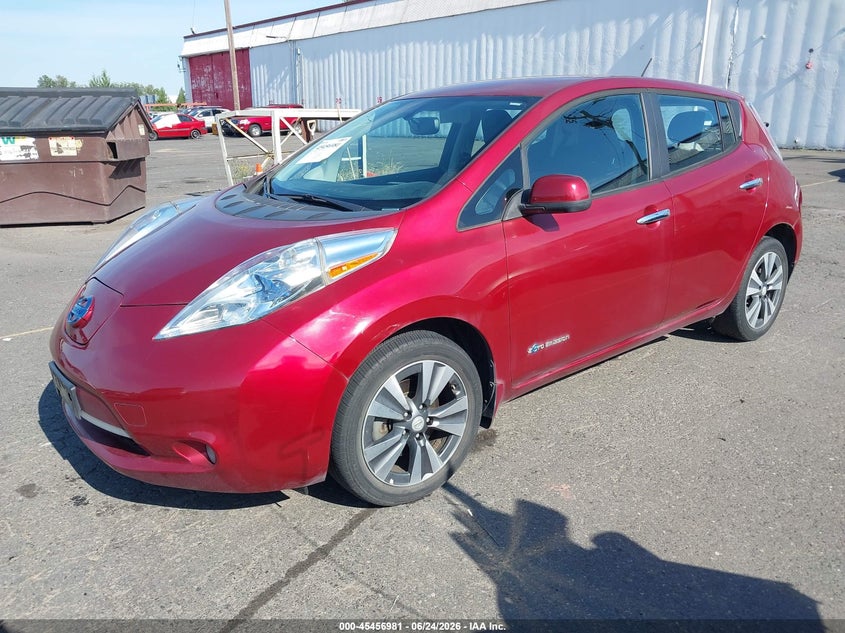 Vin: 1n4az0cpxfc308910, lot: 45955094, nissan leaf sl 20152