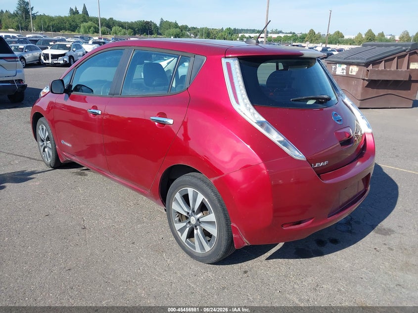 Vin: 1n4az0cpxfc308910, lot: 45955094, nissan leaf sl 20153