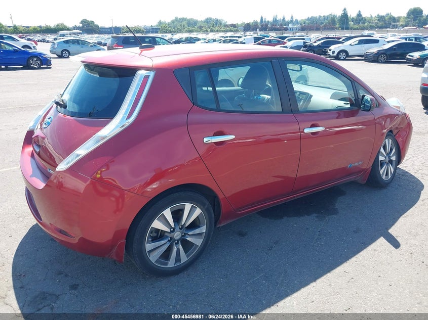 Vin: 1n4az0cpxfc308910, lot: 45955094, nissan leaf sl 20154