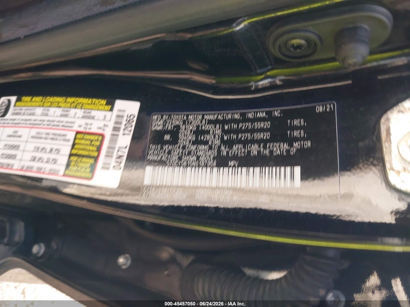 2022 Toyota Sequoia Trd Sport VIN: 5TDCY5B15NS187958 Lot: 45457050