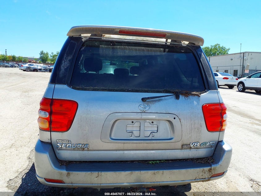 2002 Toyota Sequoia Limited V8 VIN: 5TDBT48A92S076580 Lot: 45457077