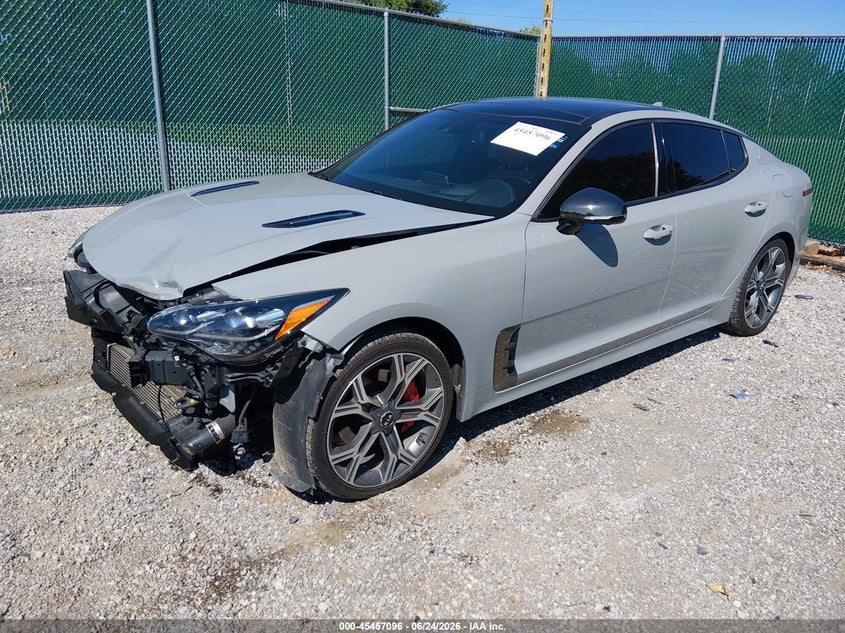 Vin: knae55lc9m6090078, lot: 45955209, kia stinger gt2 20212