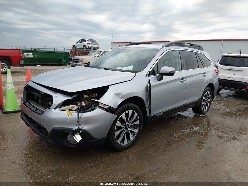 Vin: 4s4bsanc9h3210579, lot: 45955327, subaru outback 2.5i limited 20172