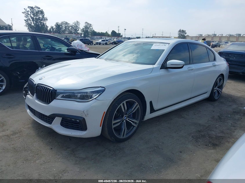 Vin: wba7f0c50hgm21320, lot: 45955349, bmw 750i 20172