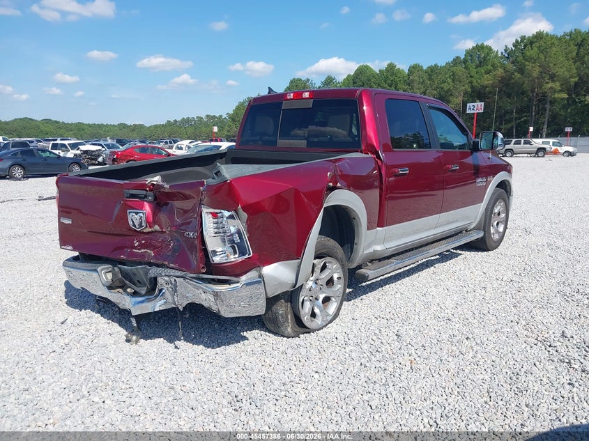 Vin: 1c6rr7nt2hs690916, lot: 45955499, ram 1500 laramie  4x4 5'7 box 20174