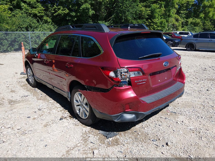 Vin: 4s4bsbhc5g3360432, lot: 45955513, subaru outback 2.5i premium 20163