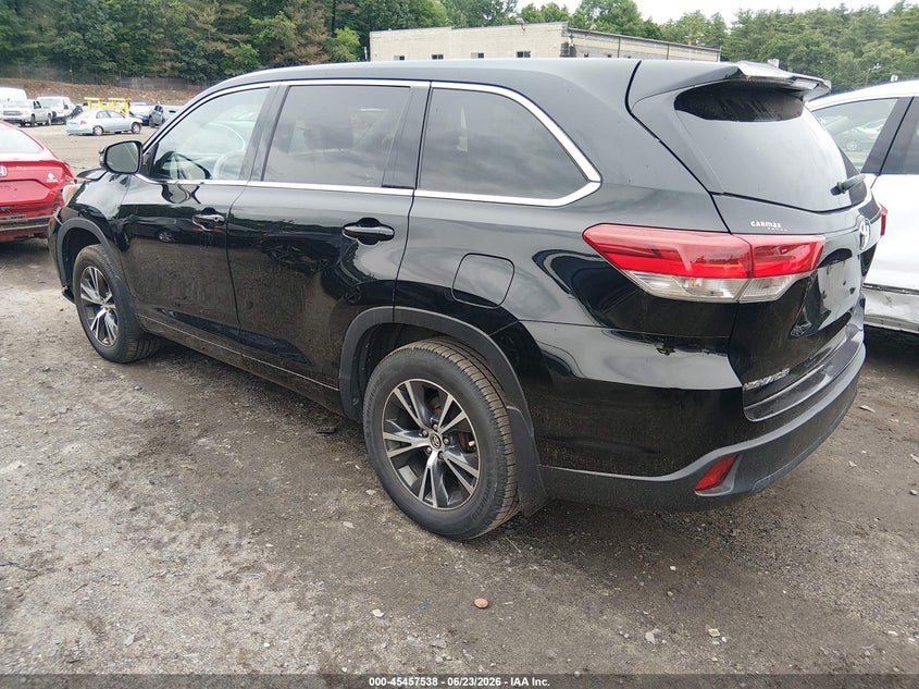 Vin: 5tdbzrfh6hs429314, lot: 45955651, toyota highlander le 20173