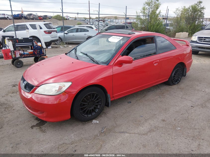 2005 HONDA CIVIC COUPE 1.7L I-4 VVT, 127HP