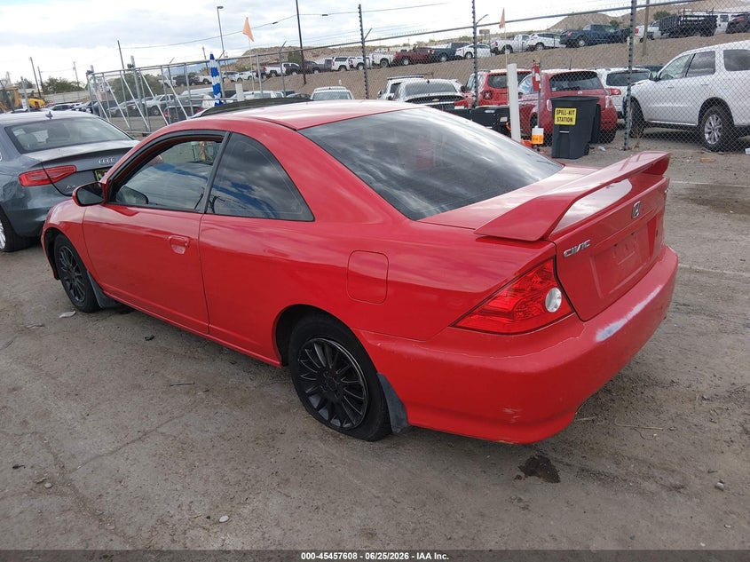 2005 HONDA CIVIC COUPE 1.7L I-4 VVT, 127HP