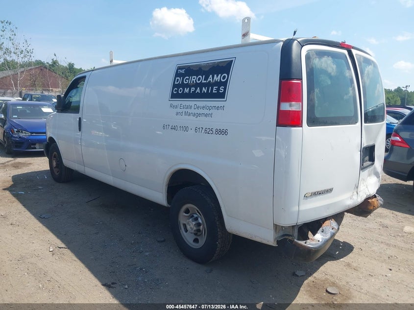Vin: 1gcwgbff4h1108835, lot: 45955760, chevrolet express 2500 work van 20173