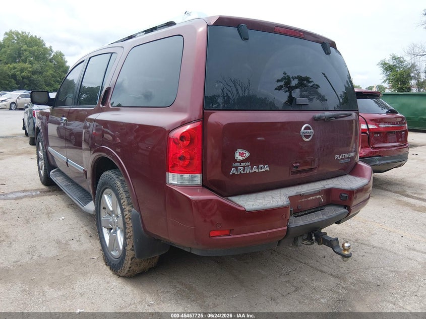 Vin: 5n1ba0nd2bn606418, lot: 45955838, nissan armada platinum 20113