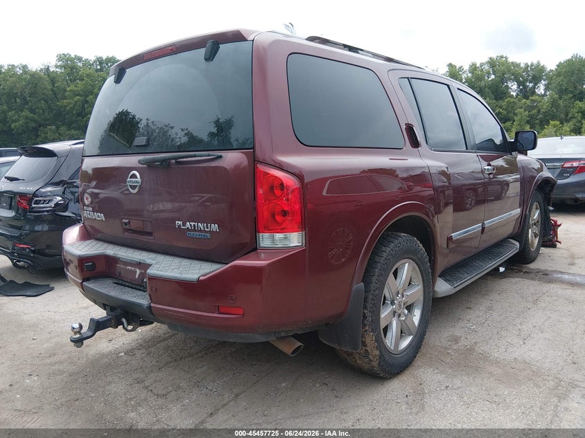 Vin: 5n1ba0nd2bn606418, lot: 45955838, nissan armada platinum 20114