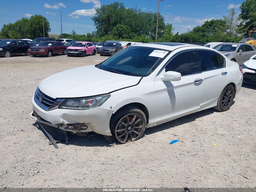2014 Honda Accord Ex-L V-6 1HGCR3F82EA041945 photo 1