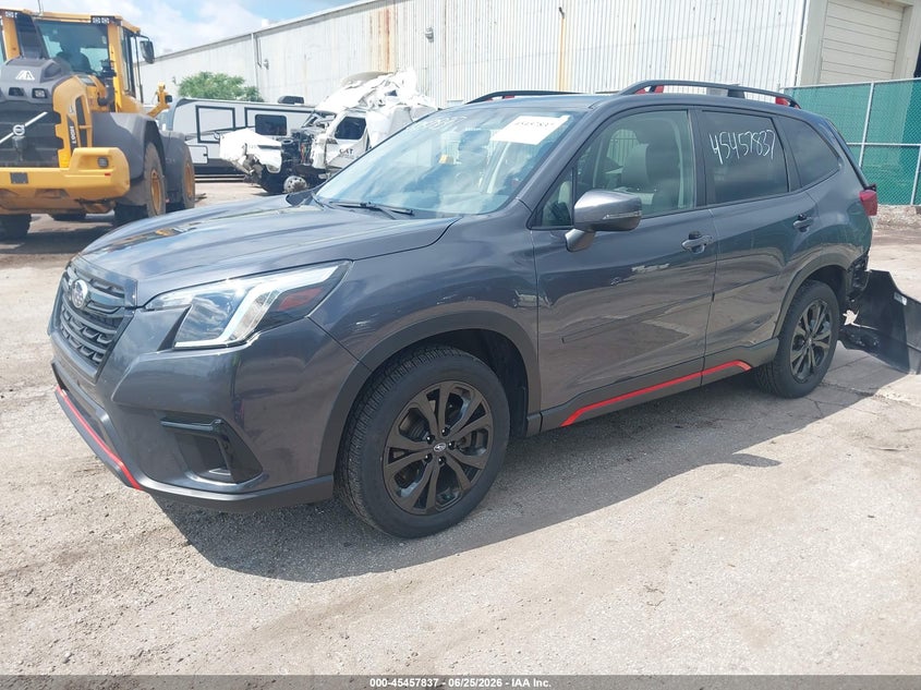 Vin: jf2skajc0nh429960, lot: 45955950, subaru forester sport 20222