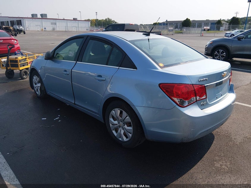 Vin: 1g1pc5sh2c7114107, lot: 45955957, chevrolet cruze ls 20123