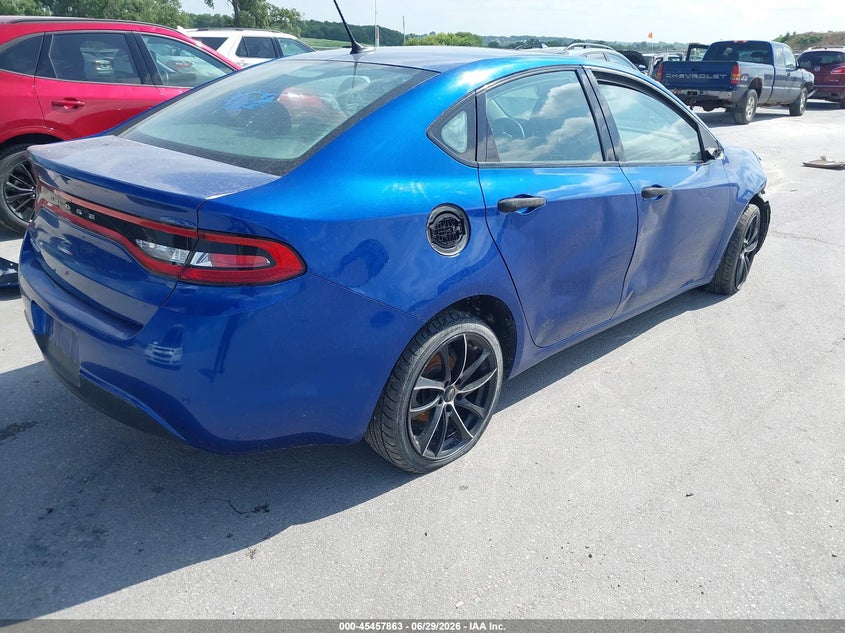 Vin: 1c3cdfaa7dd301590, lot: 45955976, dodge dart se 20134