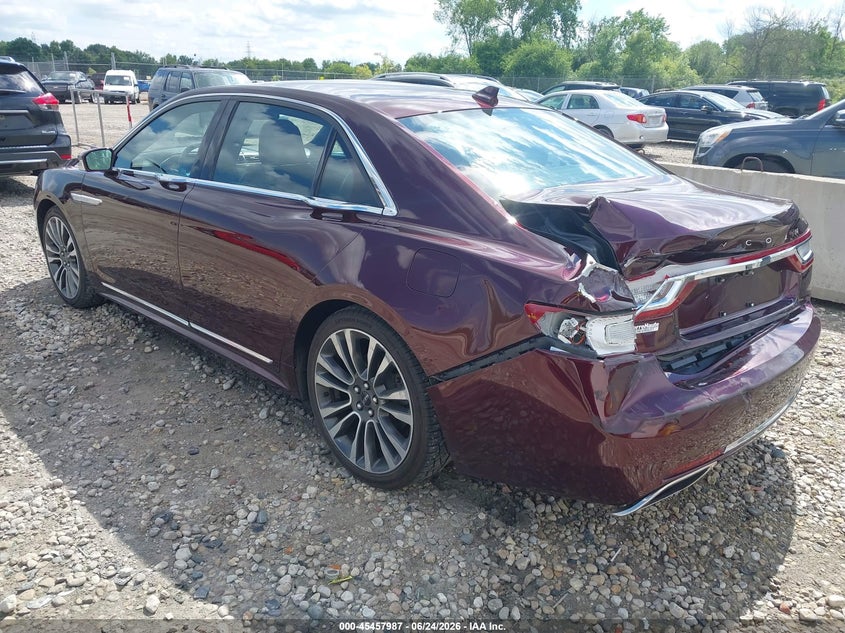 Vin: 1ln6l9sk2j5601298, lot: 45956100, lincoln continental select 20183