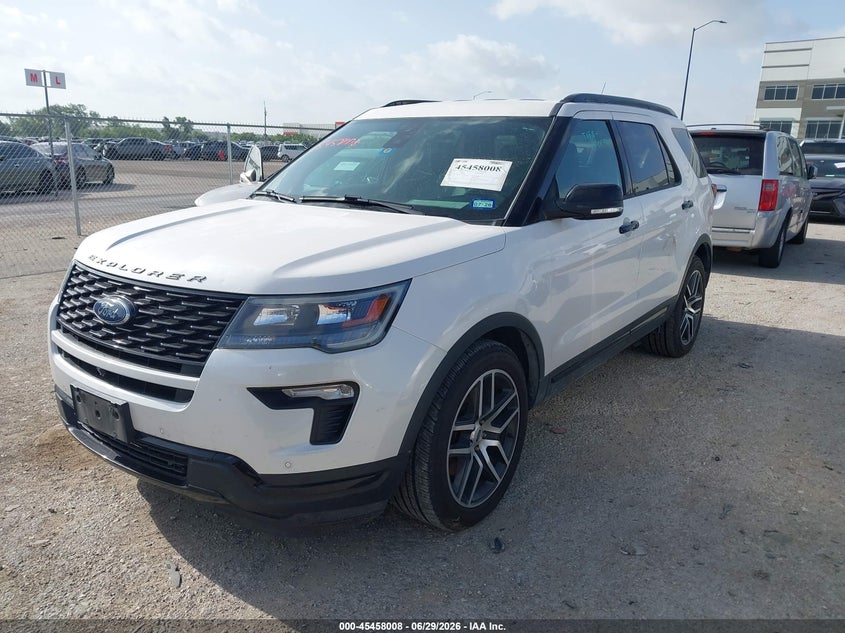 Vin: 1fm5k8gt0jga04908, lot: 45956121, ford explorer sport 20182