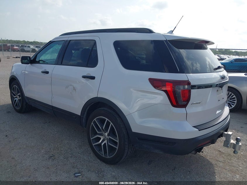 Vin: 1fm5k8gt0jga04908, lot: 45956121, ford explorer sport 20183
