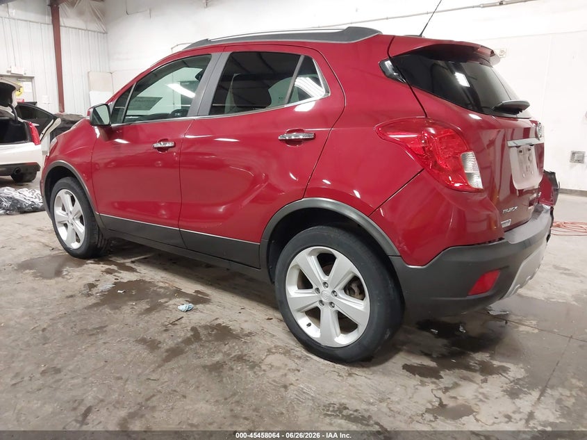 Vin: kl4cjfsb4gb559278, lot: 45956177, buick encore convenience 20163