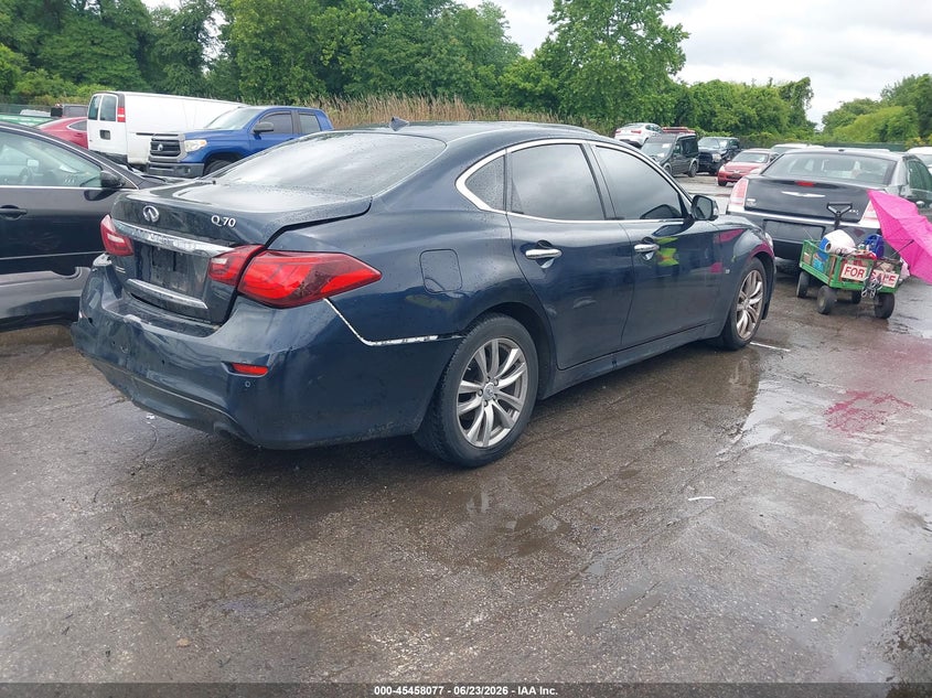 Vin: jn1by1ap3hm740572, lot: 45956190, infiniti q70 3.7 20174